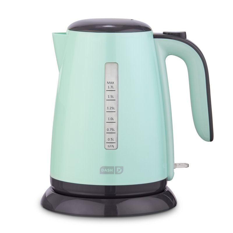 Bouilloire électrique en plastique 1,7 pte Healthy Breakfast de DASH, Aigue-marine