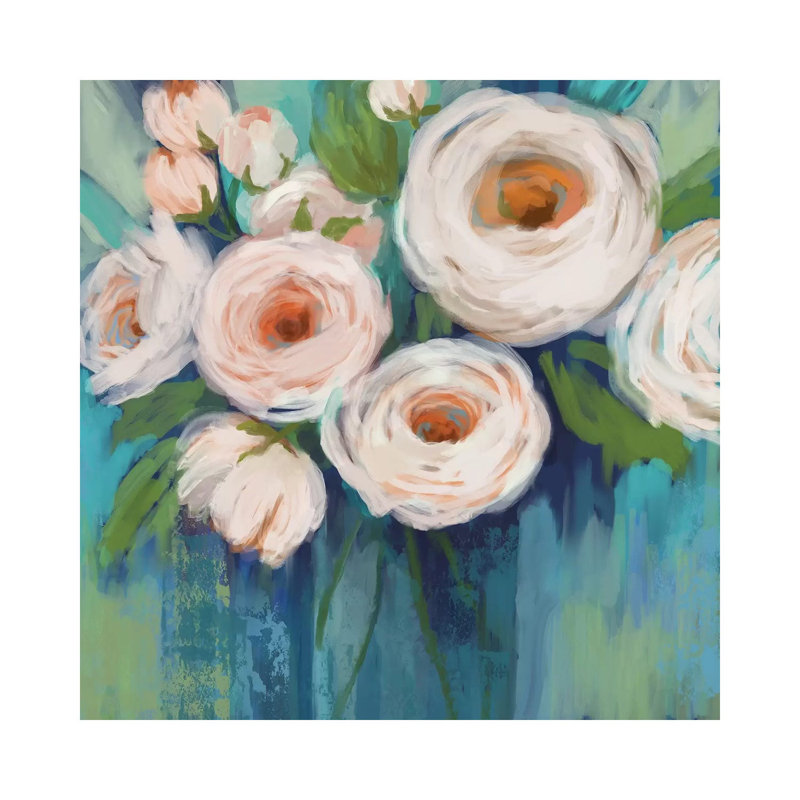 Flower Power 1 Piece Wrapped Canvas Wall Art, 30.48 cm H x 30.48 cm W