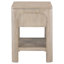 Table de chevet 1 tiroir avec tablette ouverte et ports USB Flores