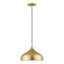 Luminaire suspendu doré doux 1 lumière