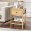 Table de bout avec rangement Dashae
