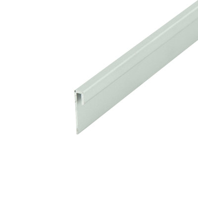 Le profilé en J Outwater en aluminium convient au matériau: moulure de finition en aluminium anodisé transparent de 1/16 po d'épaisseur (satin) 72 po (paquet de 18)