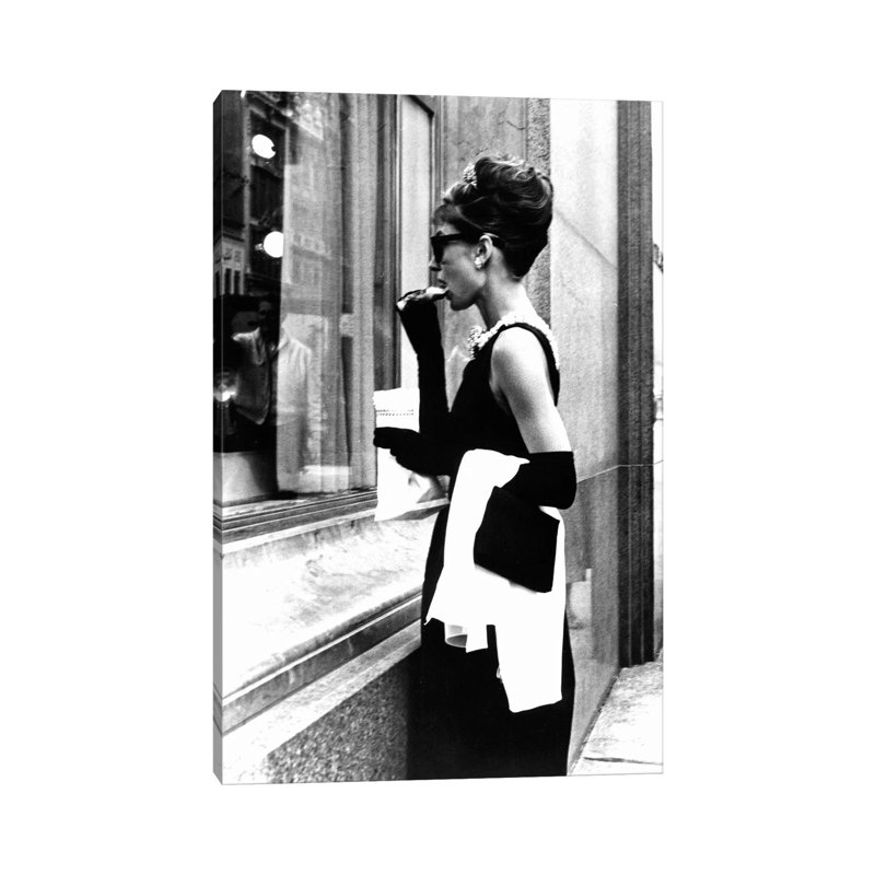 Audrey Hepburn Window Shopping II - Wrapped Canvas Print, 101.6 cm H x 66.04 cm W x 3.175 cm D