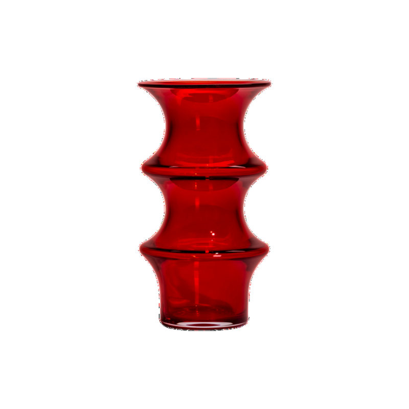 Grand vase Pagod, H 10 po x l 5,3 po x P 5,3 po, Rouge