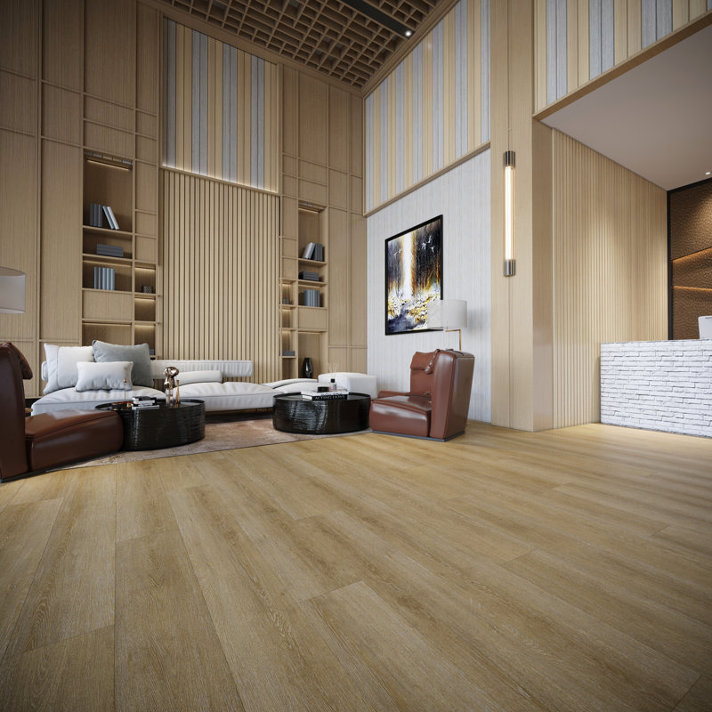 Everlux 7mm Thick 9'' W x 72'' L Vinyl Plank, Sidewinder Sand