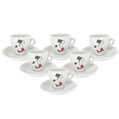 Porcelain Espresso Cup and Saucer