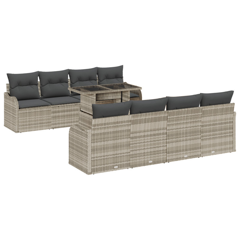 231cm Wide Patio Sofa with Cushions