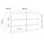 138.3 cm W Chest of 6 Drawers-1927639216