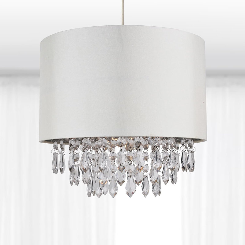 Largent 1 - Light White Single Pendant, Cream, 20" H x 30" W x 30" D