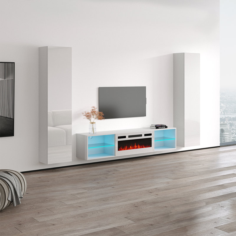 Meuble audio-vidéo Brezlin, Blanc