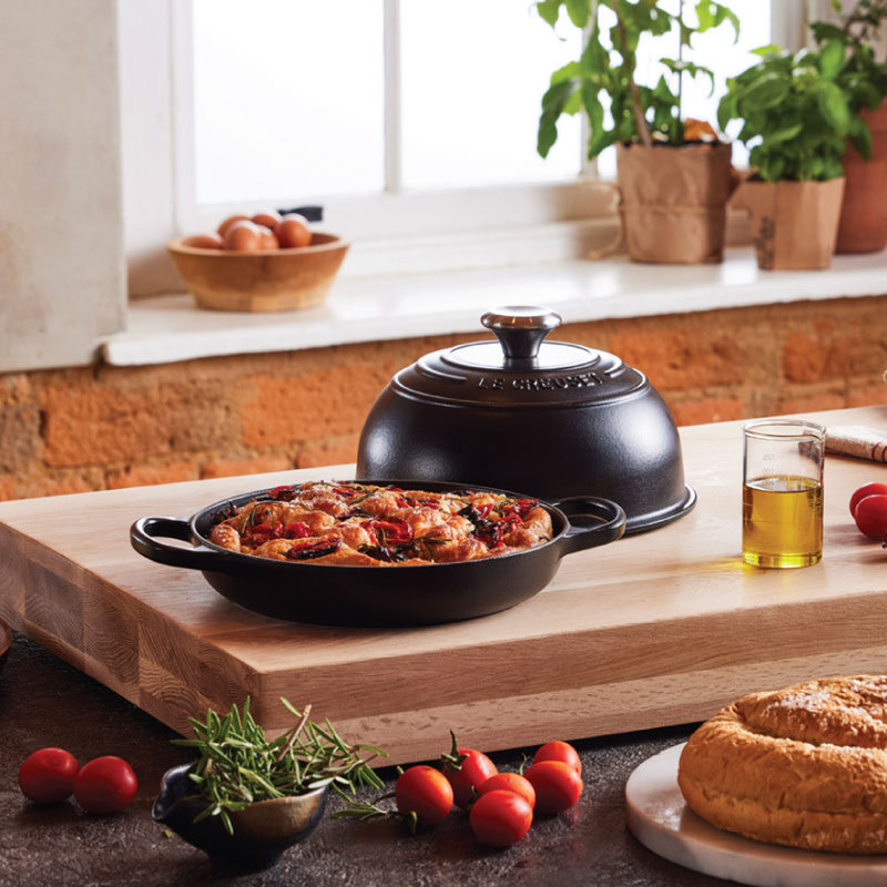 Le Creuset Signature Enameled Cast Iron 1.75 Qt. Bread Oven with Lid, Marseille