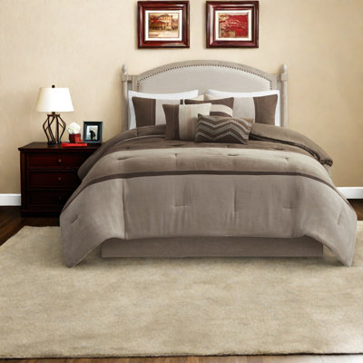 Ensembles de literie confortables 7 pièces, polyester grand confort rustique