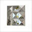 Grand miroir mural carré en verre biseauté 3D