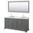 Deborah 72 " W Freestanding Standard Double Vanity Bathroom Vanity With Marble Top with Mirror-40064446-61119863