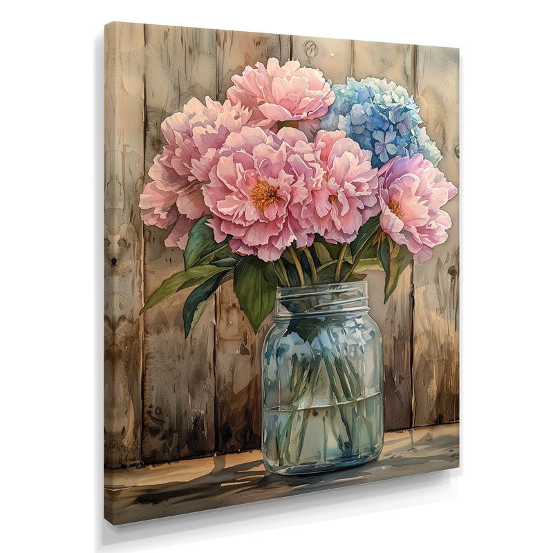 Brambach - salon d'art mural floral, Toile tendue, Ne s’applique pas, H 32 po x l 24 po