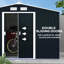 9 ft. W x 6 ft. D Metal Garden Shed-86687864