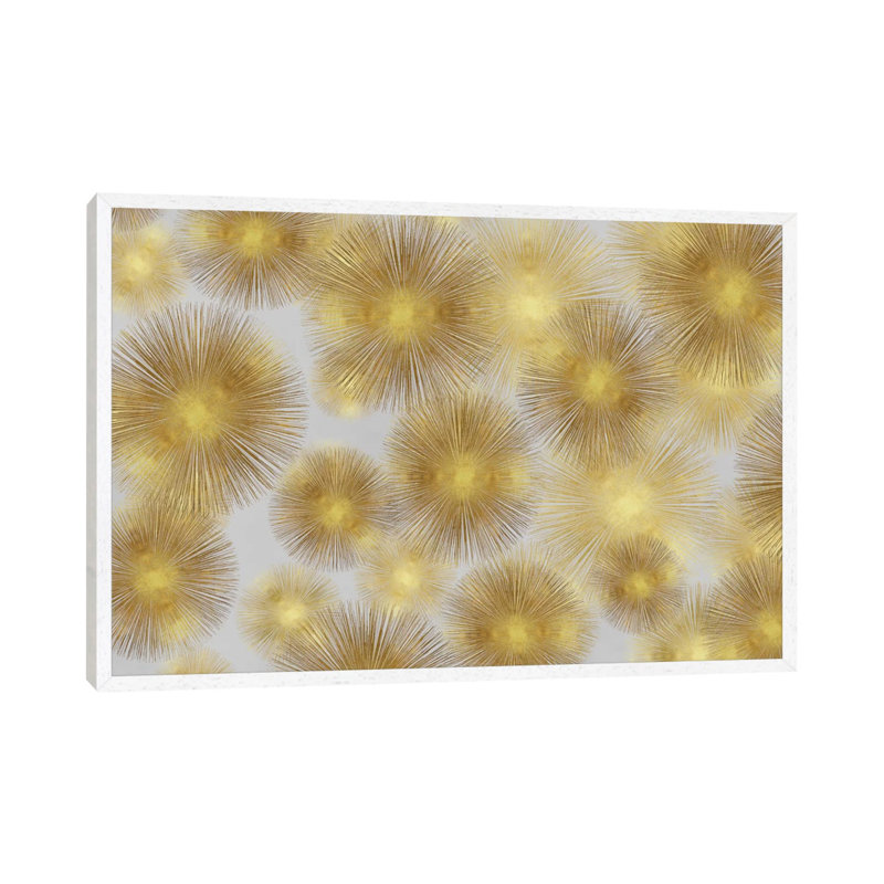 Sunburst Cluster by Abby Young - Print on Canvas, White Floater Framed, 66.04 cm H x 45.72 cm W x 1.91 cm D