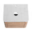 Meuble-lavabo mural 36 po avec lavabo d'art en céramique, tablettes de rangement, porte à fermeture en douceur, contreplaqué, design moderne pour les espaces
