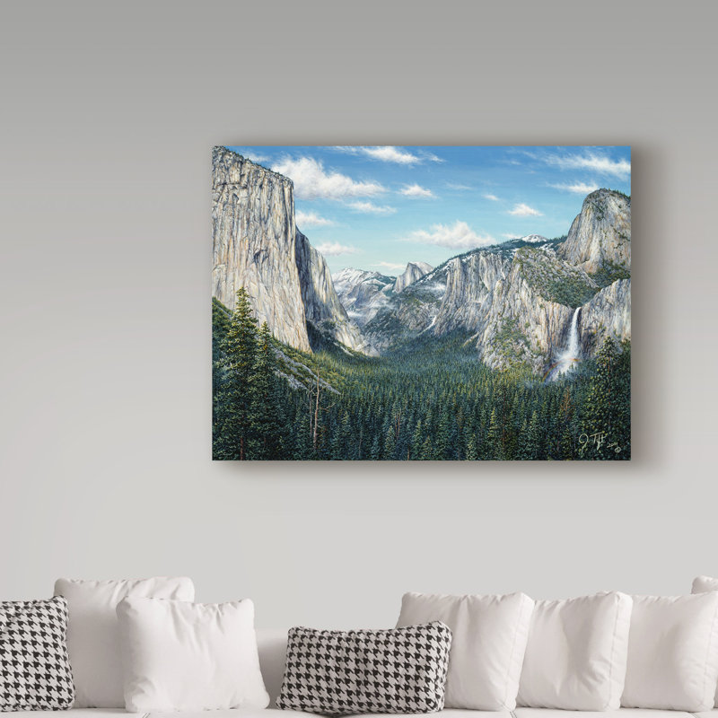 «Yosemite Valley» par Fazulla, impression sur toile tendue, H 14 po x l 19 po x P 2 po