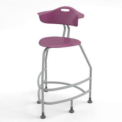 360 Stool With Back, 30"H, Glides
