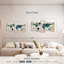 «World Map Aged World Map I» sur toile 5 pièces par Tess P-93024539