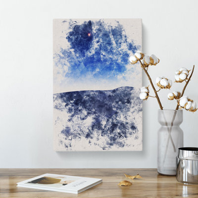 Sand Dunes At Night - Wrapped Canvas
