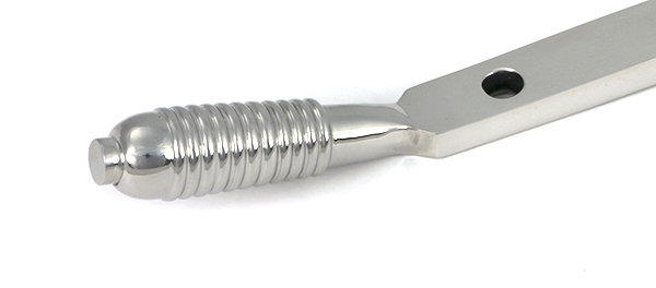 Reeded SS (316) Stay, Polished Marine SS (316), 33.5cm H x 1.6cm W x 1cm D