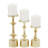 Aluminum Metal Pillar Decorative Candle Holder Set-2009322843