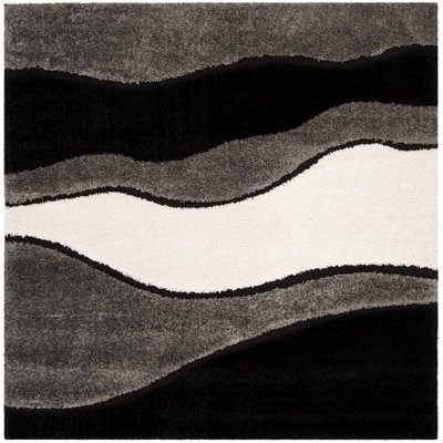 Tapis gris / noir Ashal