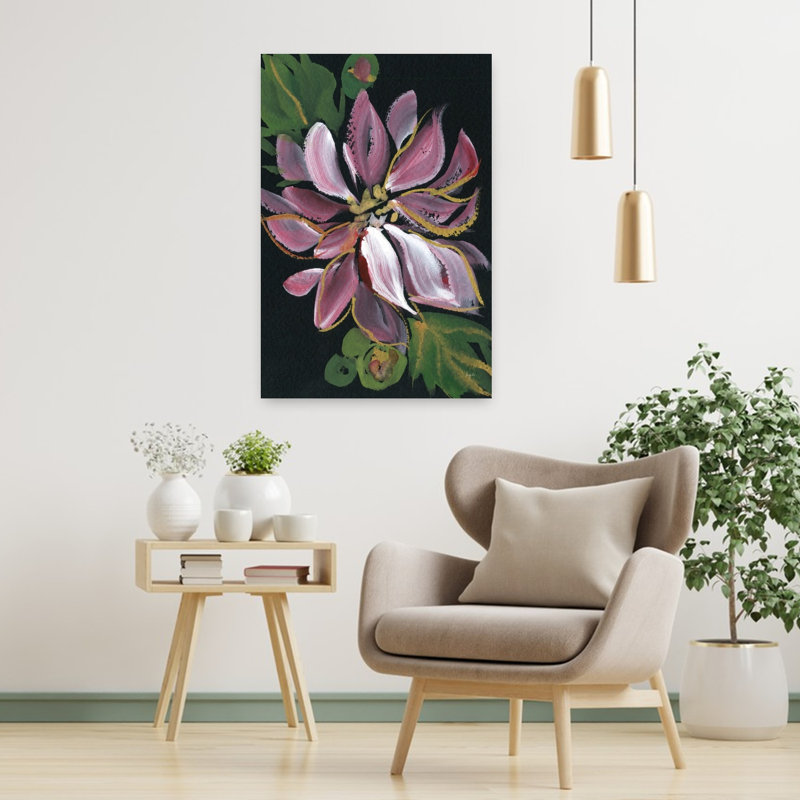 Contemporary Art Contemporary Flower Art by Kristy Rice - Wrapped Canvas Print, 91.44 cm H x 60.96 cm W