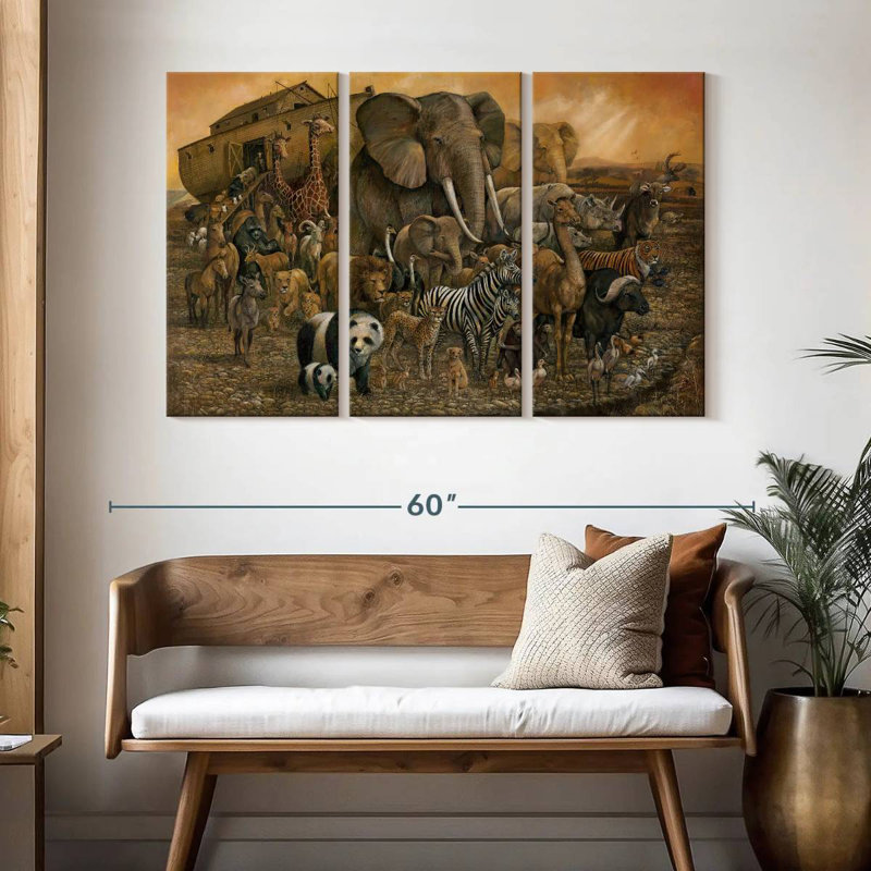 Noah's Ark, 32" H x 50" W
