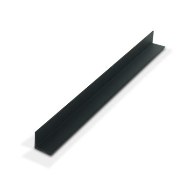 Outwater Plastics 1934-Bk Black 5/8'' X 5/8'' X 1/16'' (.0625'') Thick Styrene Plastic Even Leg Angle Moulding 36 Inch (Pack Of 4)