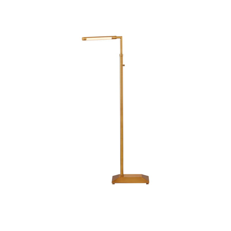 Autrand Brass Floor Lamp, Antique Brass