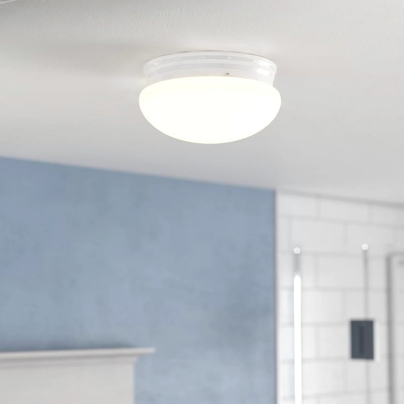Plafonnier encastré à une lumière Webster de Génération Éclairage , Blanc, Oui