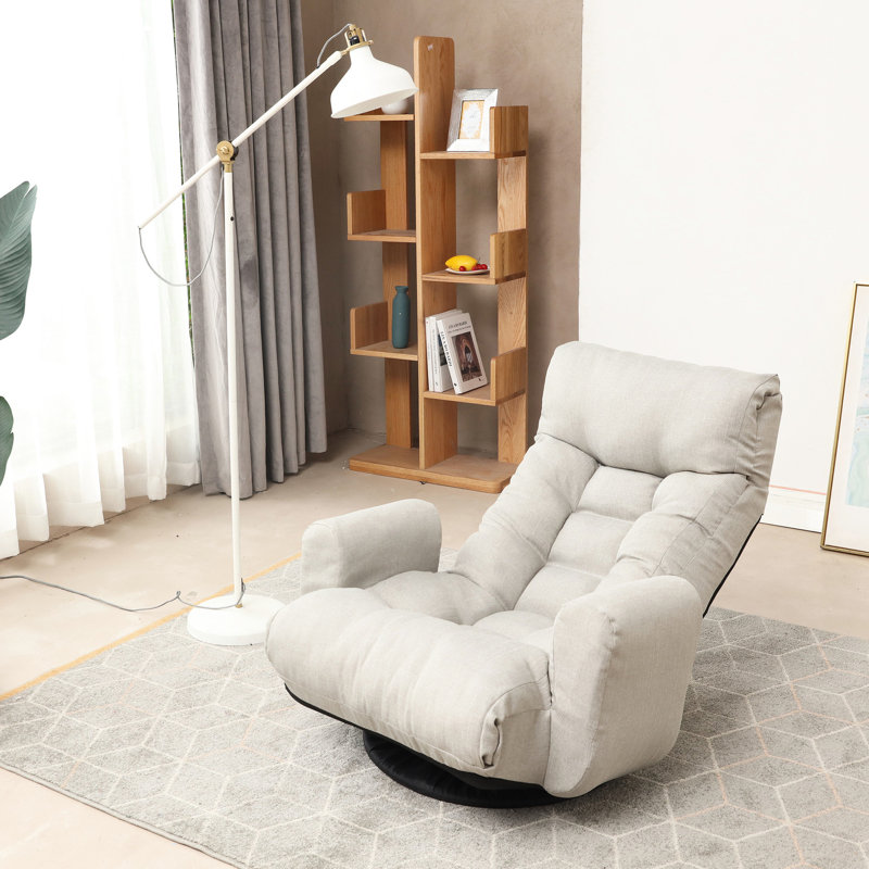 Chaise de loisirs rotative à 360 degrés avec rembourrage confortable