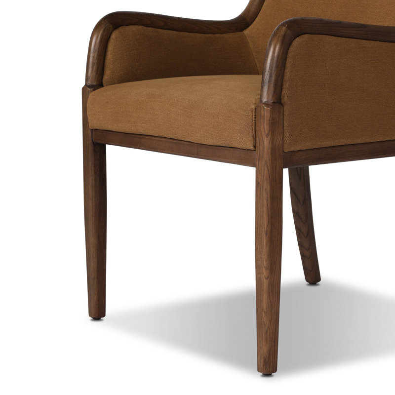 Hollen Upholstered Armchair, Broadway Gilt