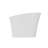 Japanese 47" Freestanding Solid Surface Stone Resin Deep Soaking Bathtub with Seat - White-123515536