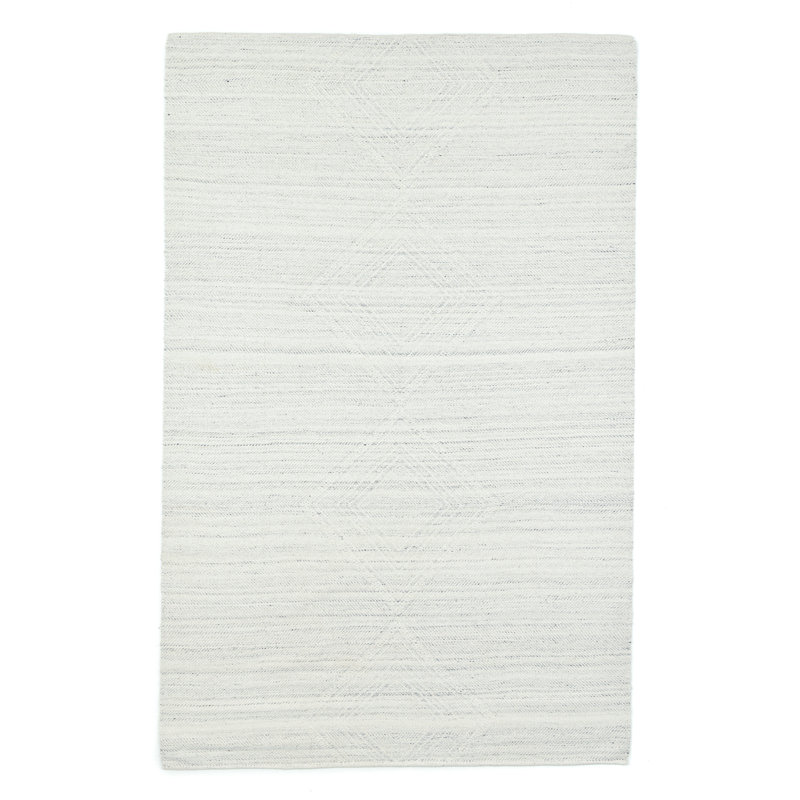 Rectangular Geometric Wool Hand Woven Area Rug, Rectangle 190 x 290cm