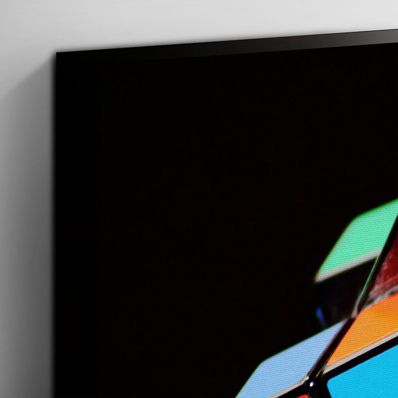Rubik Cube Photographic - Wrapped Canvas, 70cm H x 100cm W