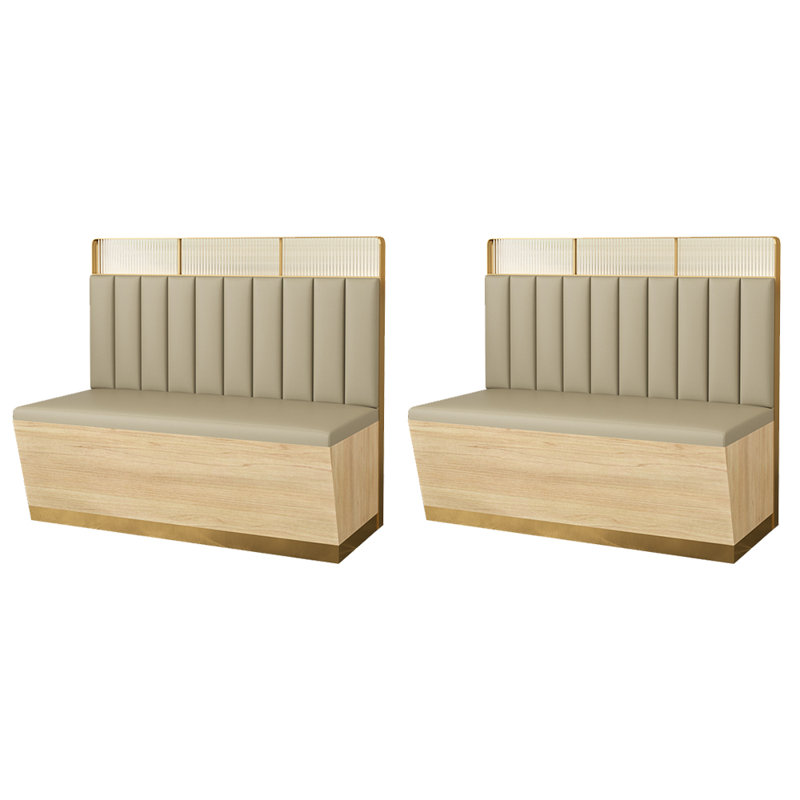 Banc rembourré en similicuir haut de gamme