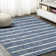 London Berber Stripe Blue/Ivory Indoor/Outdoor Rug