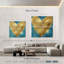 Hardie Big Hearted Gold sur turquoise-109096717