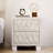 Elegant Velvet Nightstand With 2 Drawers And Crystal Handle, Storage Bedside Table With Button-Tufted-1957533875