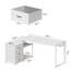 Ahriana L-Shaped Metal Base Computer Desk-1108883054-1108883049