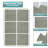 Sorbus Waterproof Wood Grain Foam Floor Tiles, 24 Tiles, 96 Sq Ft, Interlocking, Light Gray-123854451