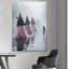 2D Flat Halloween Witch Canvas Wall Art, Witches in Pink Tulle Skirts Wading.-300536754