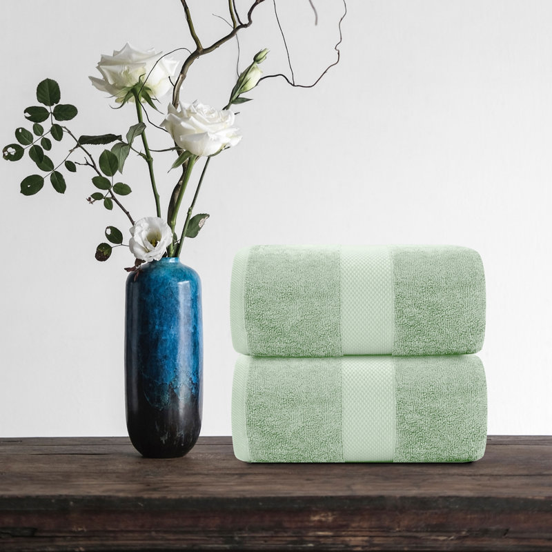 Drap de bain 100% coton Aldemar, Vert