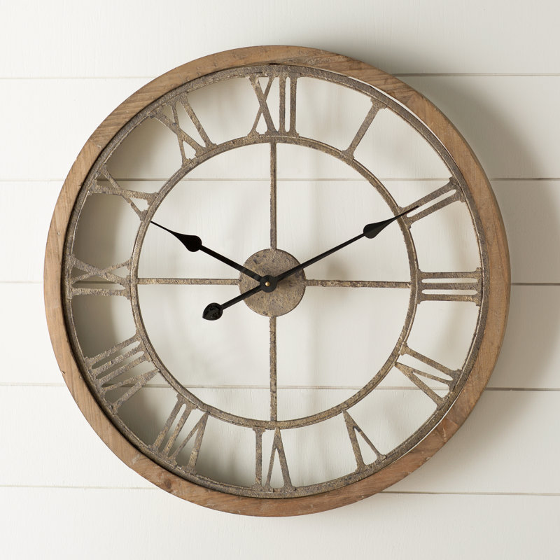 Aekjot Solid Wood Wall Clock