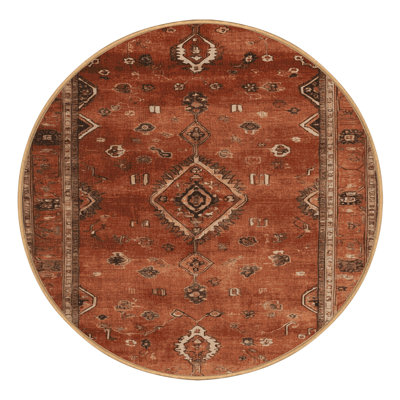 Tapis brun lavable à la machine