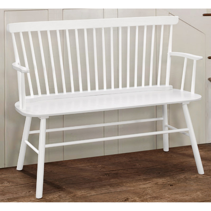 Chaise vintage blanche avec dossier en broche et accoudoir, pour dossier à usage domestique, fabrication en bois massif